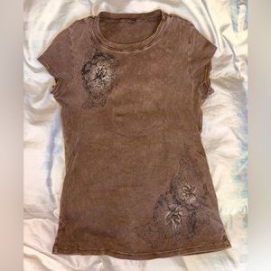 grungey embellished graphic tee